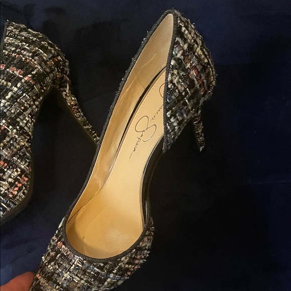 Jessica Simpson Black Tweed Heels - Picture 4 of 4